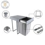 سطل زباله تک قلو 40 لیتری داخل کابینت از فروشگاه یارایراق