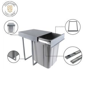 سطل زباله تک قلو 40 لیتری داخل کابینت از فروشگاه یارایراق