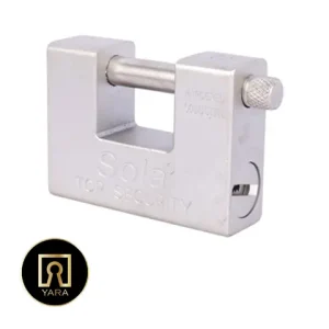 قفل کتابی فولادی 94 میلیمتر کلید کامپیوتری سولا sola عرضه شده در فروشگاه یارایراق