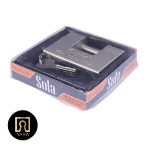 قفل کتابی فولادی 94 میلیمتر کلید کامپیوتری سولا sola عرضه شده در فروشگاه یارایراق
