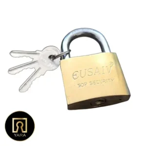 قفل آویز گوسام سایز 63 کلید ناودانی عرضه شده در فروشگاه یارایراق