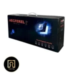 دستگیره دیجیتال و هوشمند AEG مدل K 600 با صفحه لمسی و سنسور اثر انگشت نصب شده روی درب ضد سرقت مدرن