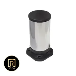 تصویر پایه کابینت آلومینیومی براق 8 سانت مناسب انواع کابینت آشپزخانه و یونیت‌های MDF عرضه شده توسط فروشگاه یارایراق